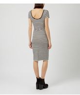 Thumbnail for your product : New Look Monochrome Jersey Cap Sleeve Stripe Midi Dress