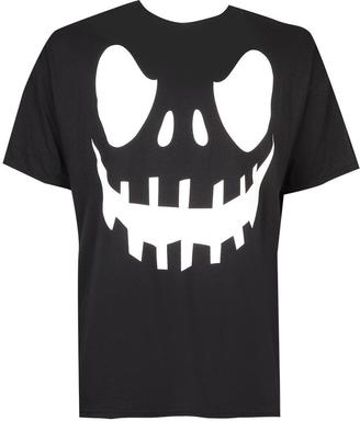 boohoo Big And Tall Halloween Scary Face T-Shirt