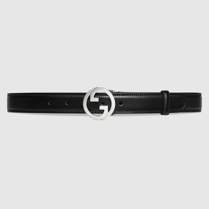 Gucci Reversible Belt with Interlocked GG Black/Red