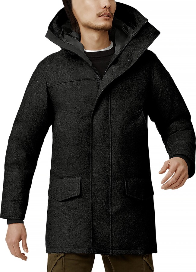 Canada Goose Langford Hooded Wool Blend Down Parka