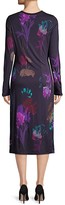 Thumbnail for your product : HUGO BOSS Esetta Ruching Jersey Floral Print Sheath Dress