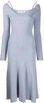 Thumbnail for your product : Proenza Schouler White Label lightweight rib knit V-neck dress