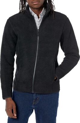 Amazon Essentials High Pile Fleece Full-zip Jacket Black