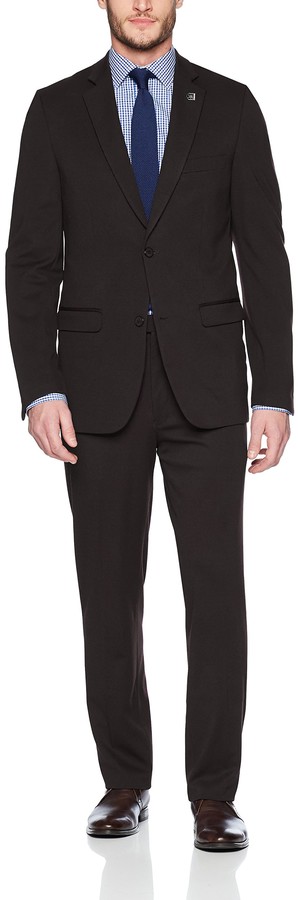 STACY ADAMS Mens Single Breasted Real Flex Stretch Fabric Suit 
