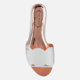 Thumbnail for your product : Ted Baker Women's Rhaill Leather Mule Sandals - Silver