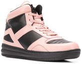 Thumbnail for your product : Emporio Armani Colour Block Hi-Top Sneakers