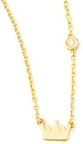 Thumbnail for your product : SHY by SE Crown Bezel-Diamond Pendant Necklace