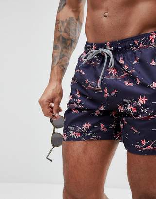 Ted Baker Tempy Swim Shorts with Island Print