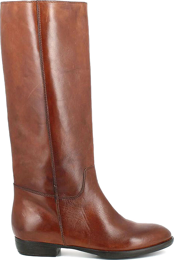 Jonak 1137 Flat Leather Knee-High Boots - ShopStyle