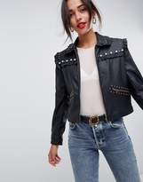 Thumbnail for your product : ASOS Design DESIGN jacket with pearl detail