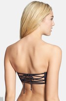 Thumbnail for your product : RVCA 'Cairo' Lace-Up Bandeau Bikini Top (Juniors)