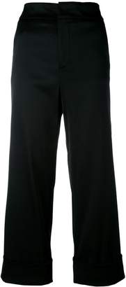 Pt01 wide leg cropped trousers