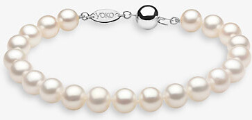 Yoko London White Gold Classic 18ct White-Gold and Freshwater-Pearl Bracelet