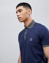 Thumbnail for your product : BOSS Contrast Collar Polo in Navy