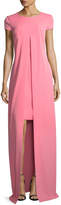 Thumbnail for your product : St. John Split-Front Stretch-Crepe Gown