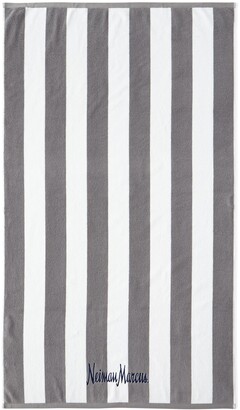 Kassatex Striped Embroidered Beach Towel