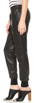 Thumbnail for your product : Vince Garment Wass Leather Jogger Trousers