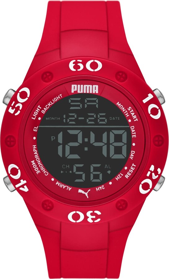 Puma Men's 5 Three-Hand, Black-Tone Alloy Watch - ShopStyle