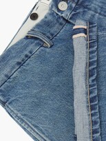 Thumbnail for your product : Kuro Pleated Selvedge-denim Jeans - Blue
