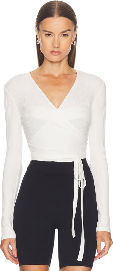 Norba Wrap Top in White