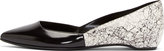 Thumbnail for your product : Pierre Hardy Black & White Marbled Snakeskin Flats