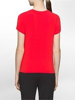 Thumbnail for your product : Calvin Klein Womens Platinum Stretch Jersey Short-Sleeve T-Shirt