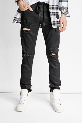 Off-White Waxed Distressed Jeans