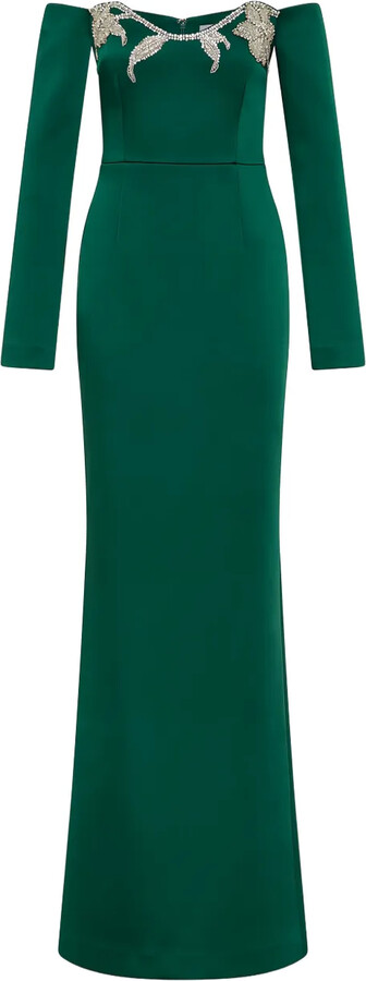 Rebecca Vallance Ellerie strapless embellished maxi dress