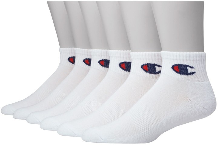 Champion Men's 6-pack Basic Performance Quarter Socks - ShopStyle
