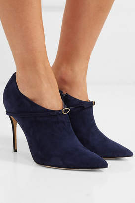 Jennifer Chamandi Fausto 105 Suede Ankle Boots - Brown