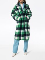Thumbnail for your product : Stand Studio Maria faux fur checked coat