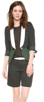 Thumbnail for your product : Band Of Outsiders Double Gauze Colorblock Schoolboy Jacket