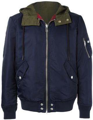 Diesel panelled back hooded jacket - men - Polyamide/Polyester/Cotton/Spandex/Elastane - M