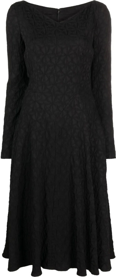 Talbot Runhof Gozo2 jacquard-patterned midi dress