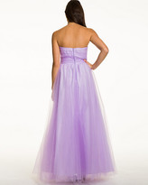 Thumbnail for your product : Le Château Jewel & Mesh Sweetheart Gown