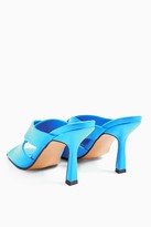 Thumbnail for your product : Topshop SKYLA Blue High Mules