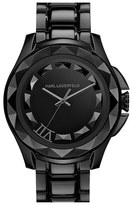 Thumbnail for your product : Karl Lagerfeld Paris '7' Faceted Bezel Bracelet Watch, 44mm (Nordstrom Online Exclusive)