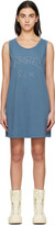 Thumbnail for your product : MM6 MAISON MARGIELA Blue Studded Minidress