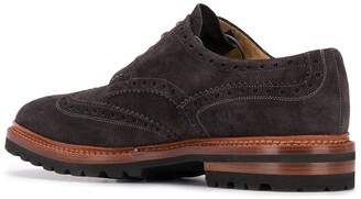 Kiton Lace-Up Suede Brogues