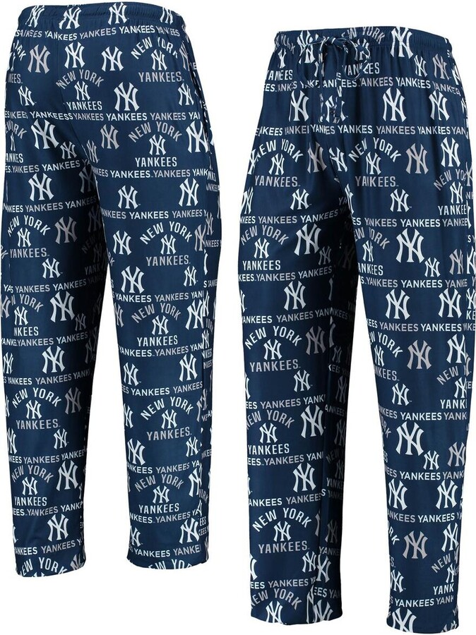 Concepts Sport Men's Navy New York Yankees Flagship Allover Print Sleep