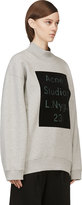 Thumbnail for your product : Acne Studios Grey Velvet Logo Beta Sweatshirt