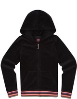 Thumbnail for your product : Juicy Couture Girls Logo Velour Garden Embroidery Robertson Jacket