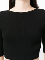 Thumbnail for your product : Cashmere In Love Liza scoop-back cropped top