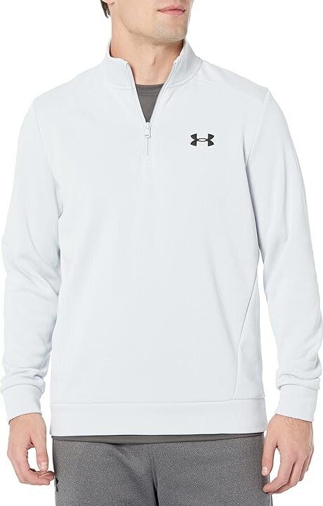 Under Armour Armour Fleece 1/4 Zip Men's Clothing Halo Gray/Black : 2XL Fleece/Polyester