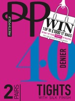 Thumbnail for your product : Pretty Polly 40D Silk Finish Tights 2PP