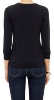 Thumbnail for your product : Barneys New York Women's Micro-Knit Long-Sleeve T-Shirt-Black