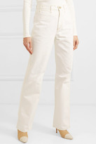 Thumbnail for your product : Gold Sign High-rise Wide-leg Jeans - Cream