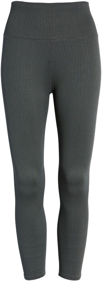 VENEZIANA AR COSTINA II Over-the-knee Black LACE Grey RIBBED leggings HOLD UPS 