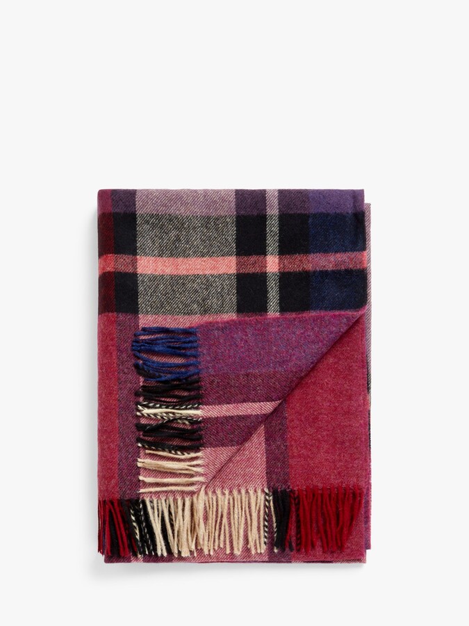 Bronte by Moon Maddison Check Throw, Multi ShopStyle