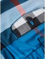 Thumbnail for your product : Burberry Check Cotton Chino Shorts